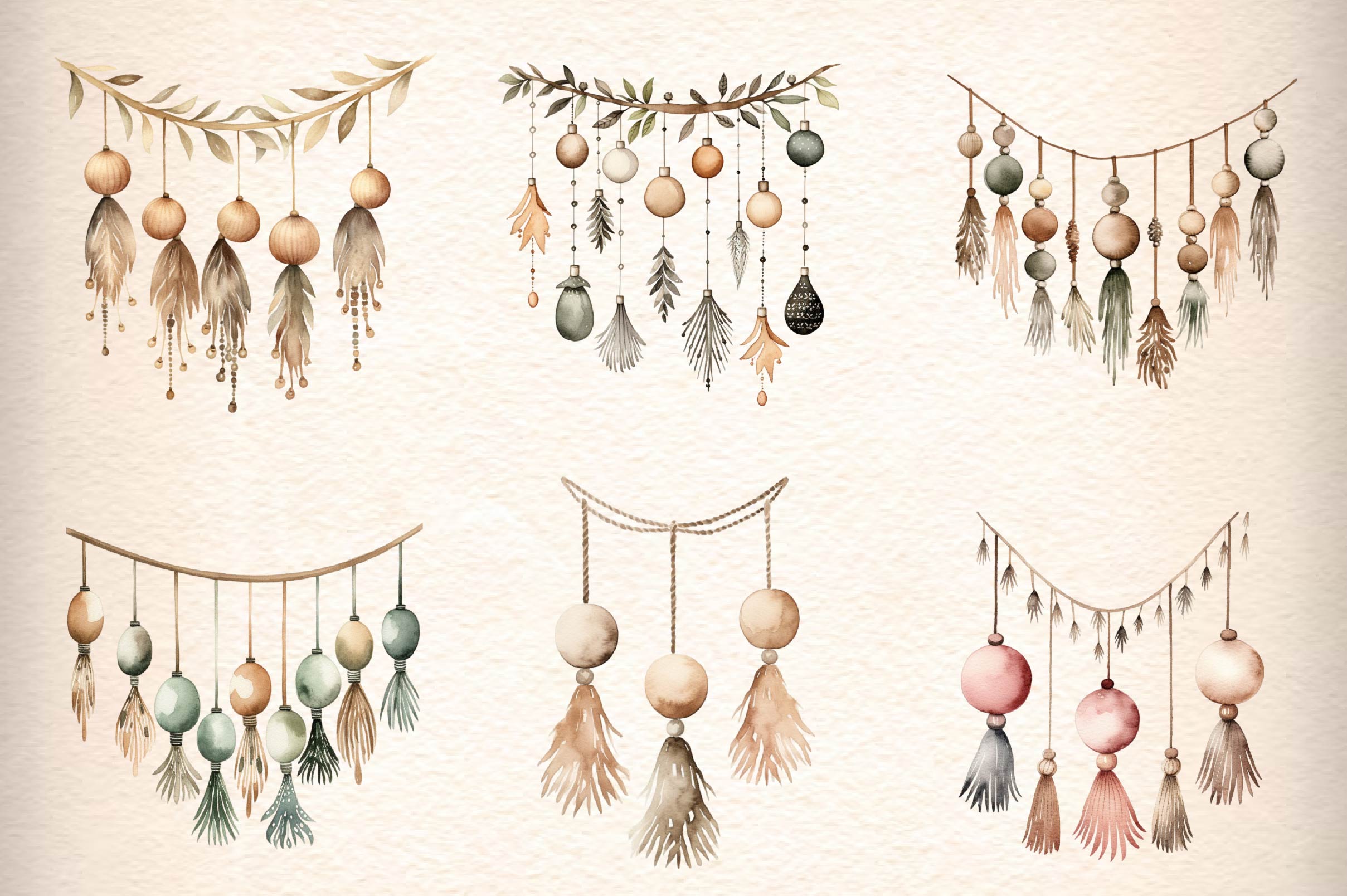Christmas Wooden Balls Clipart Bundle - CraftNest - Digital Crafting and Art