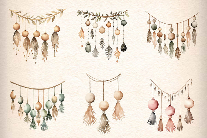Christmas Wooden Balls Clipart Bundle - CraftNest - Digital Crafting and Art