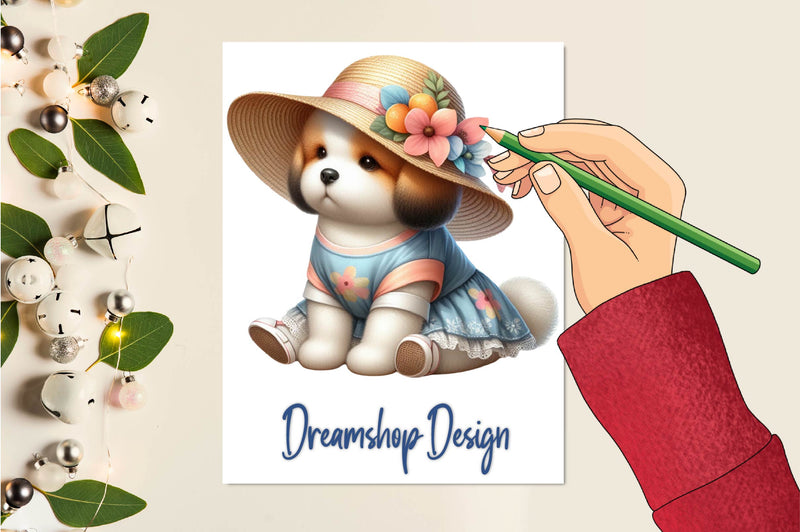 Summer Dogs Clipart Bundle - CraftNest - Digital Crafting and Art