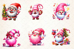 Funny Christmas Gnomes Clipart Bundle - CraftNest - Digital Crafting and Art