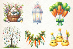 Easter Day Decorations Clipart Bundle - CraftNest - Digital Crafting and Art