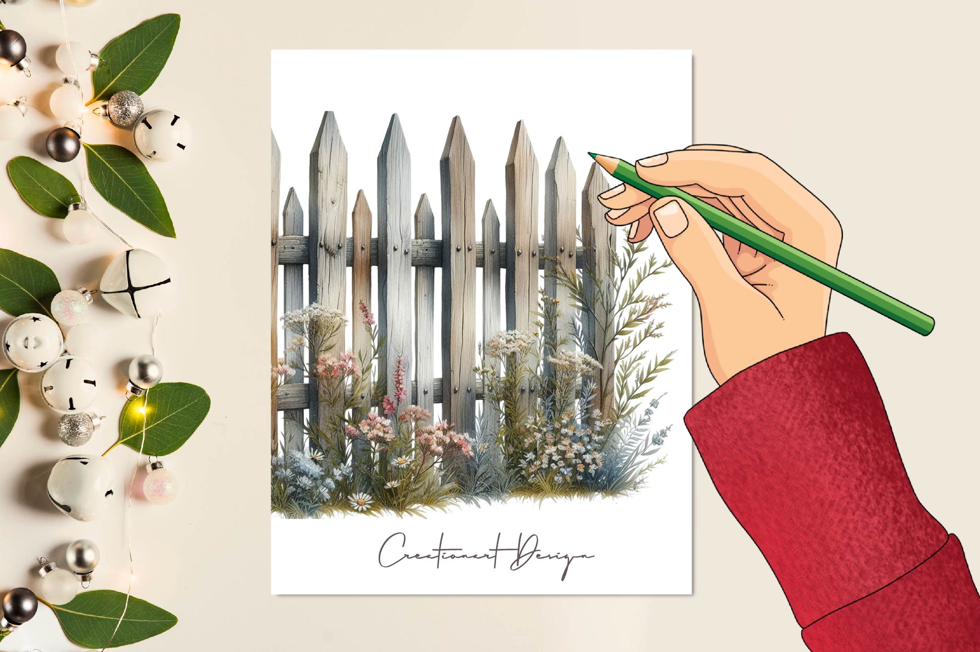 Rustic Picket Fences Clipart Bundle - CraftNest - Digital Crafting and Art