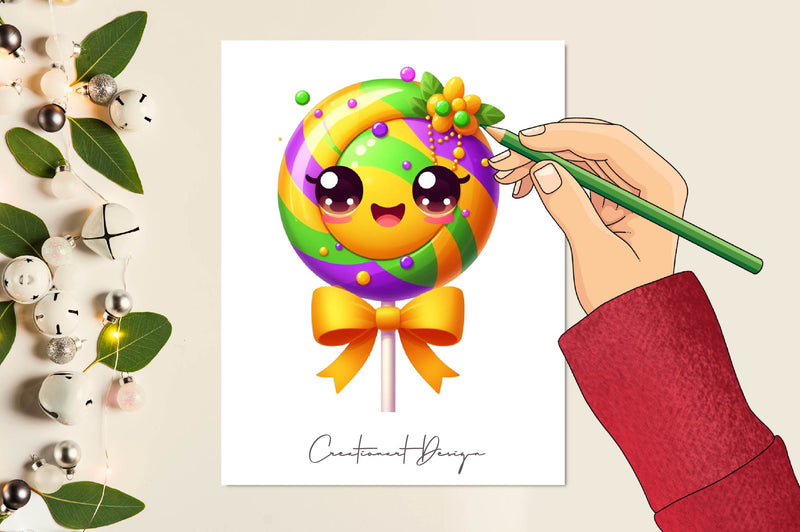 Mardi Gras Candy Clipart Bundle - CraftNest - Digital Crafting and Art