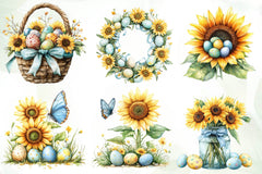 Easter Sunflowers Clipart Bundle - CraftNest - Digital Crafting and Art