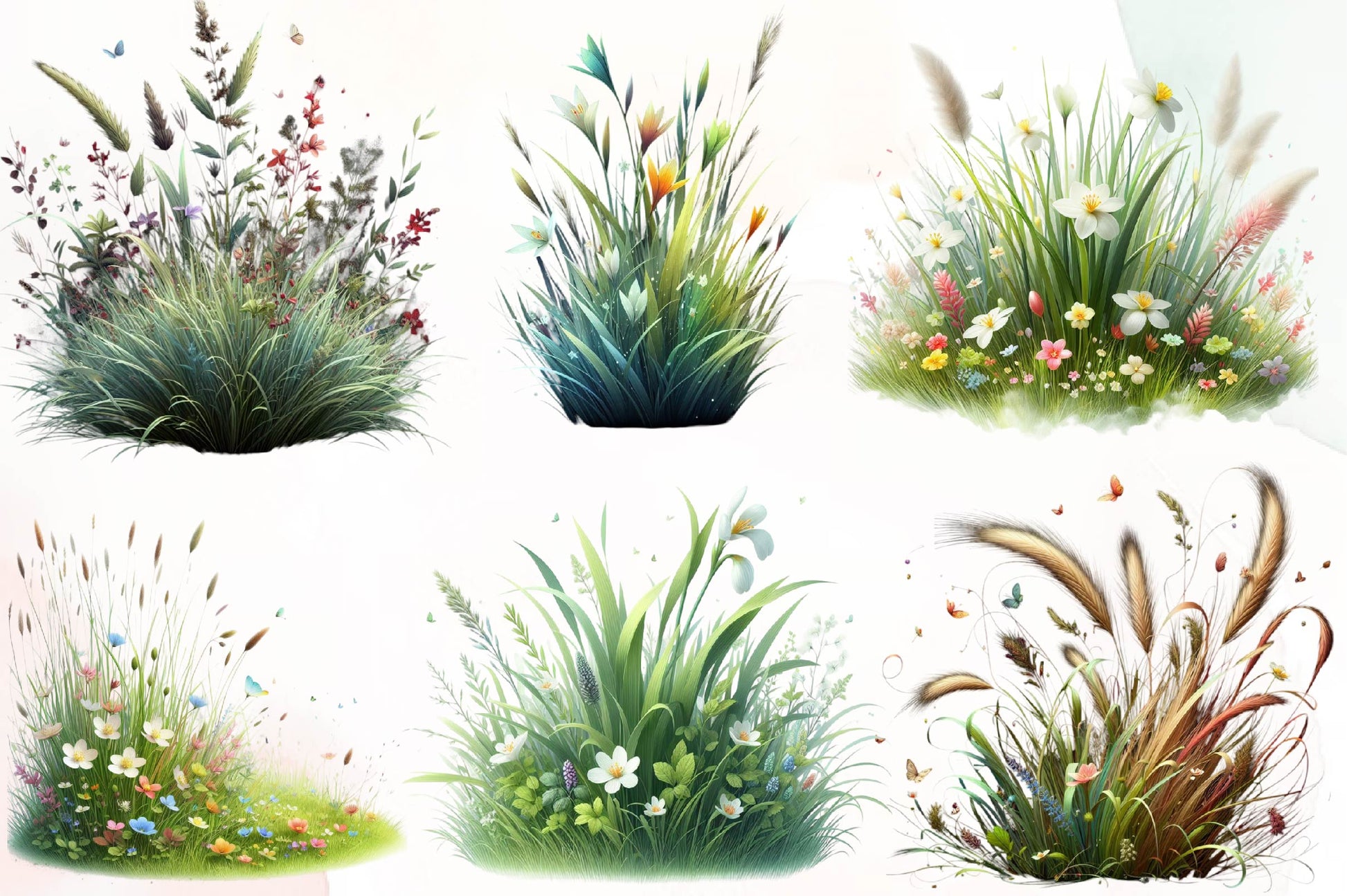 Grass Clipart Bundle - CraftNest - Digital Crafting and Art