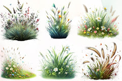 Grass Clipart Bundle - CraftNest - Digital Crafting and Art