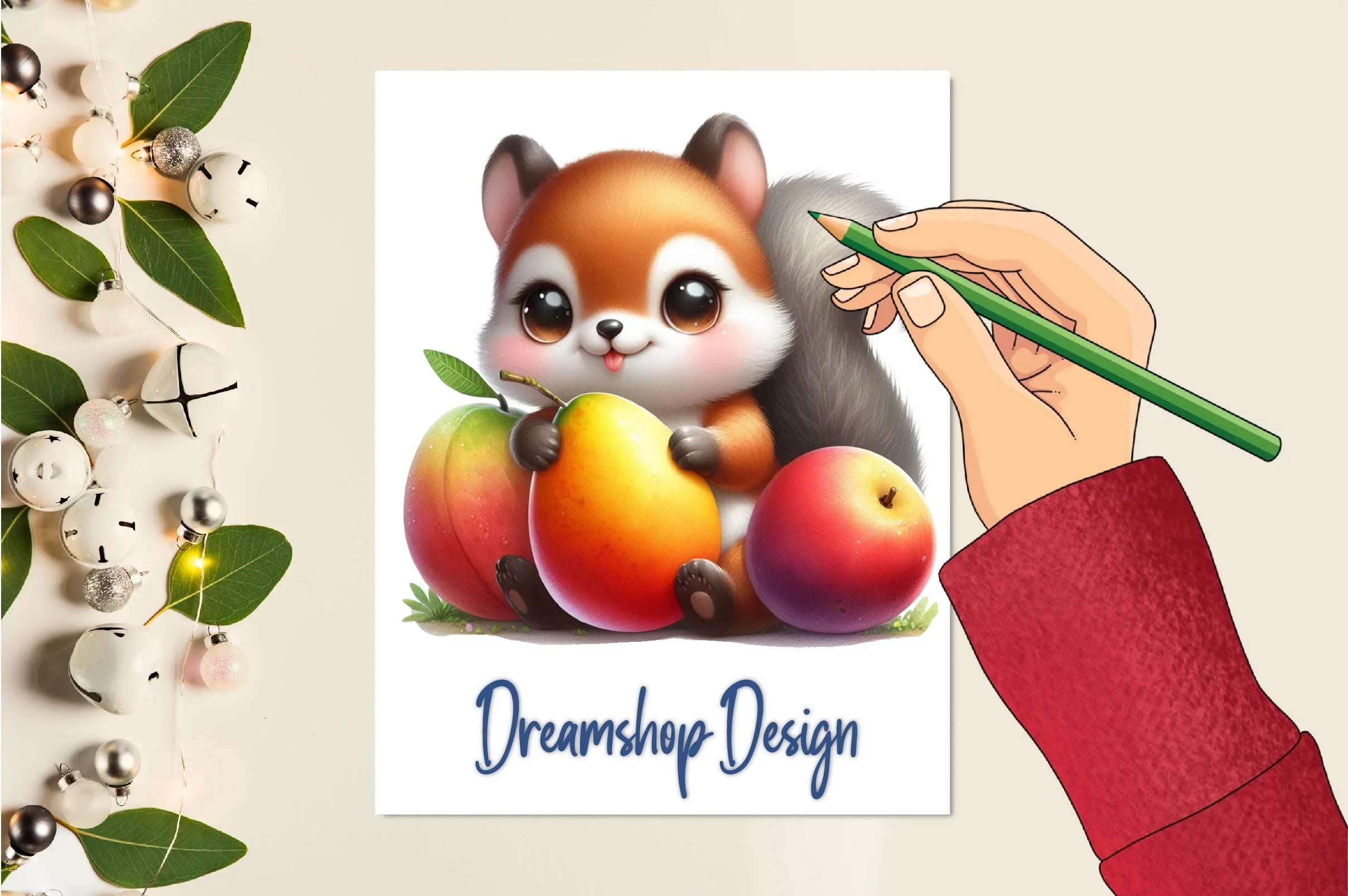 Cute Squirrels Clipart Bundle - CraftNest - Digital Crafting and Art