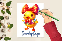 Duck Hawaiian Tropical Clipart Bundle - CraftNest - Digital Crafting and Art