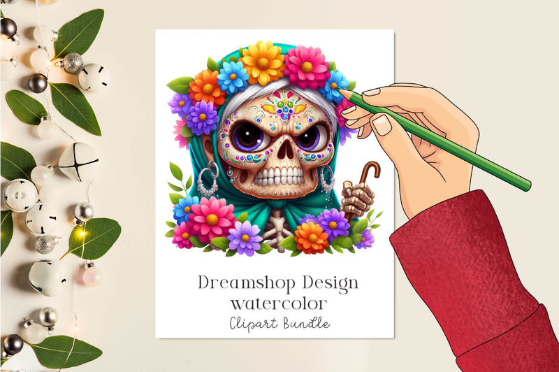 Grandma Funny Skeleton Clipart Bundle - CraftNest - Digital Crafting and Art