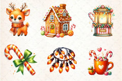 Cute Illustration Christmas Clipart Bundle - CraftNest - Digital Crafting and Art