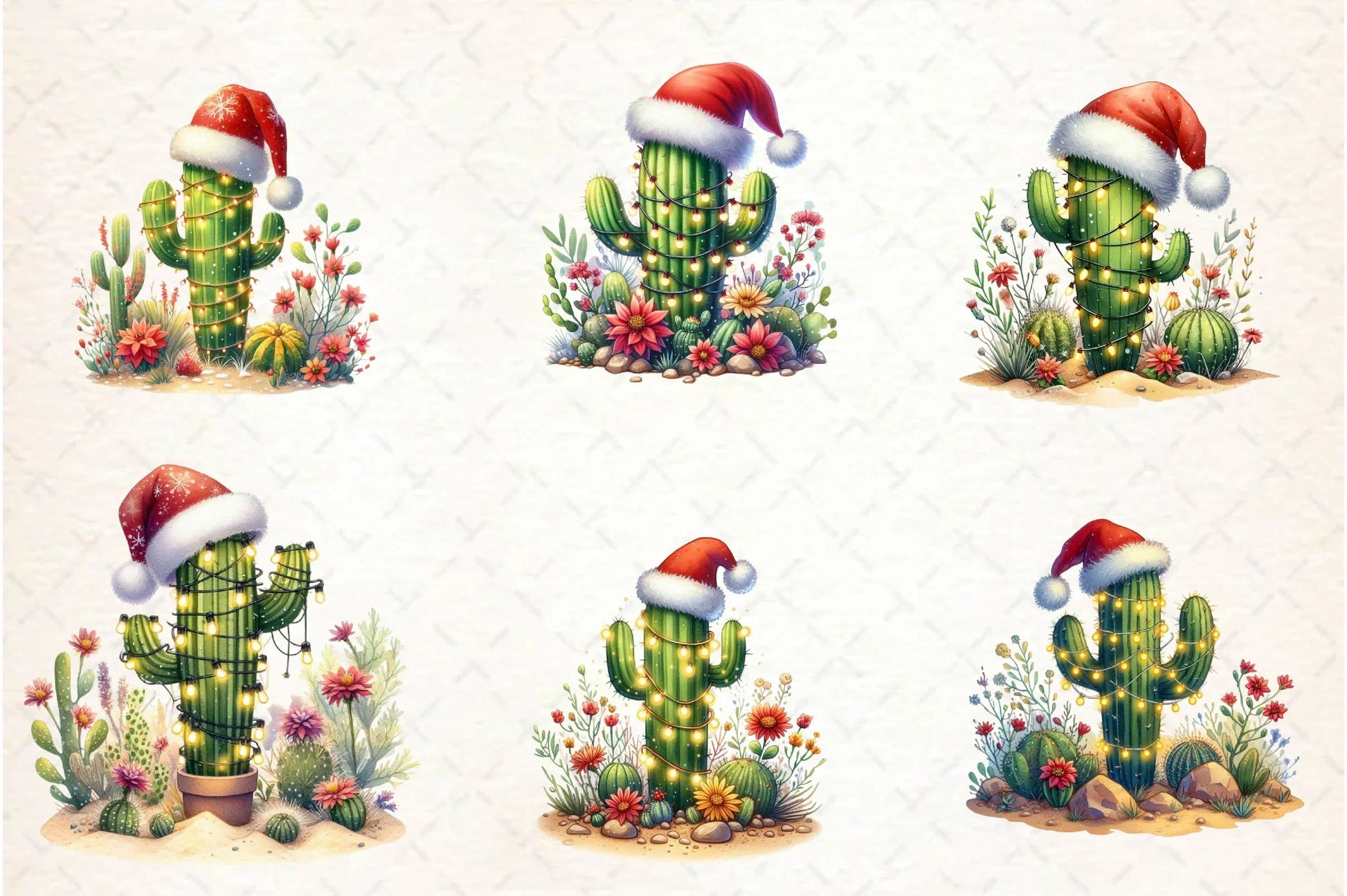 Desert Christmas Scene Clipart Bundle - CraftNest - Digital Crafting and Art