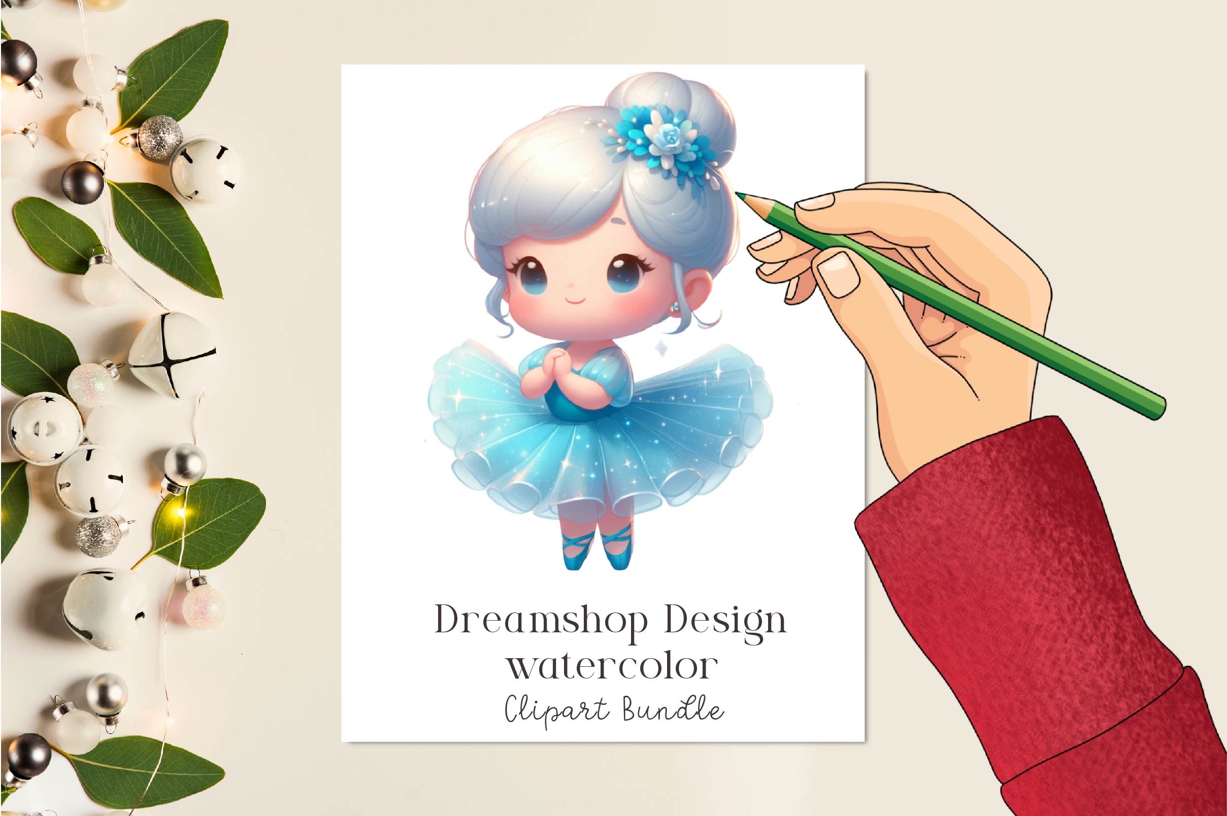 Cute Ballet Girl Clipart Bundle - CraftNest - Digital Crafting and Art