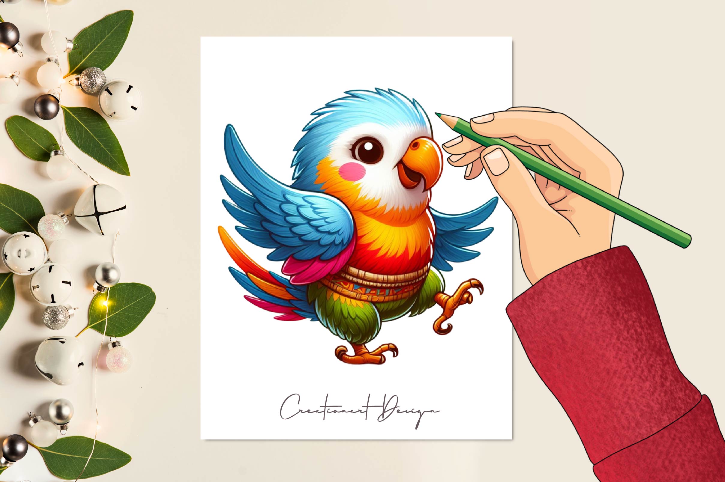 Baby Parot Clipart Bundle - CraftNest - Digital Crafting and Art