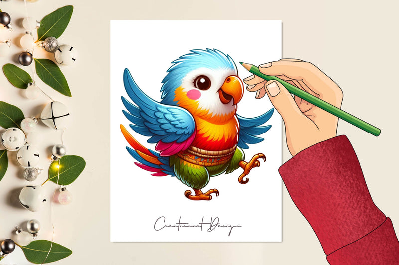 Baby Parot Clipart Bundle - CraftNest - Digital Crafting and Art