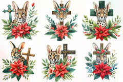 Leopard Cross Clipart Bundle - CraftNest - Digital Crafting and Art