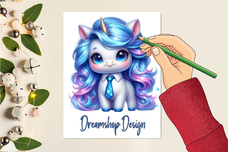 Unicorn Cute Unicorns Clipart Bundle 1 - CraftNest - Digital Crafting and Art