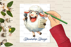 Cute Sheep Funny Sheep Clipart Bundle - CraftNest - Digital Crafting and Art