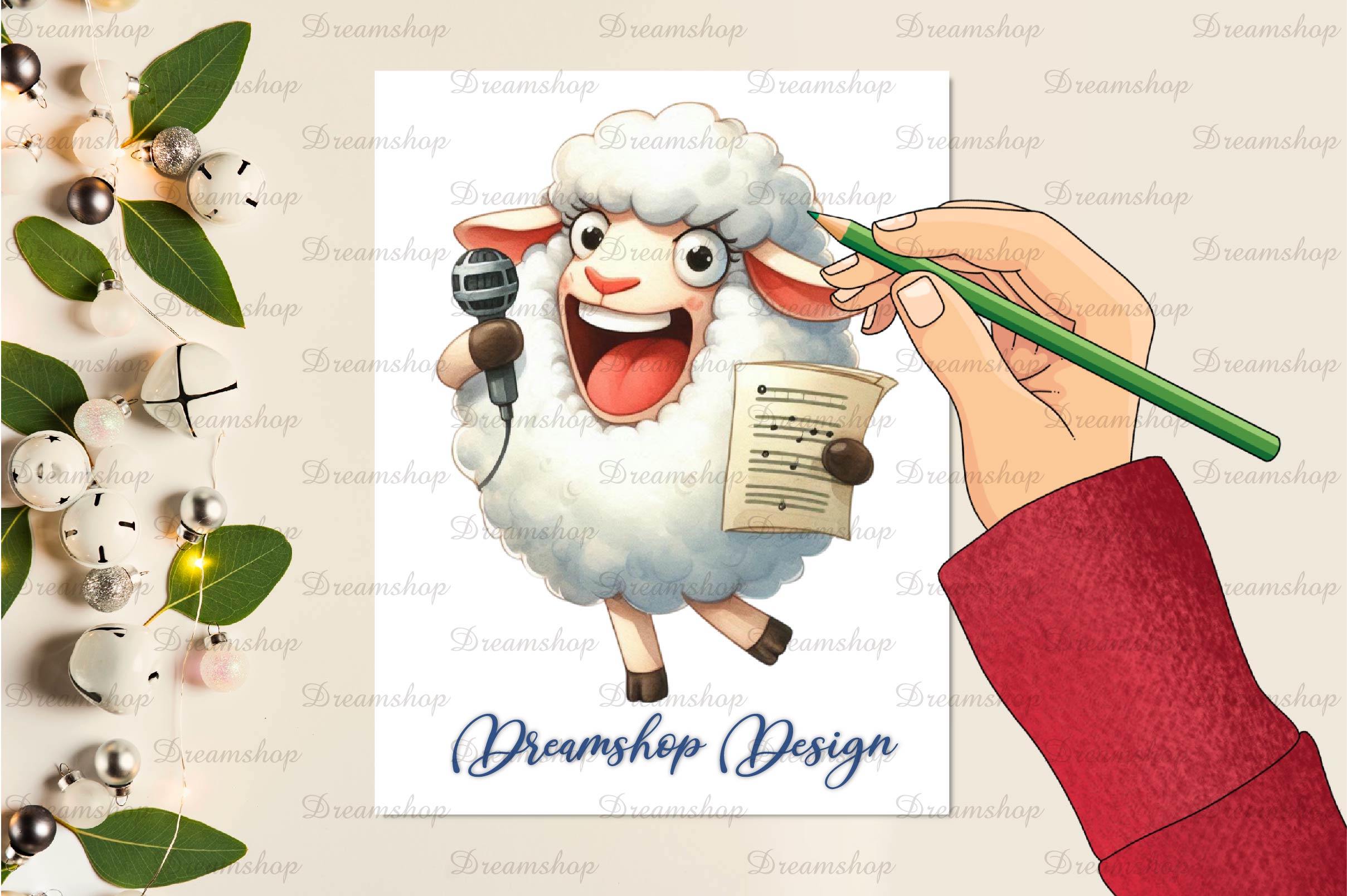 Cute Sheep Funny Sheep Clipart Bundle - CraftNest - Digital Crafting and Art