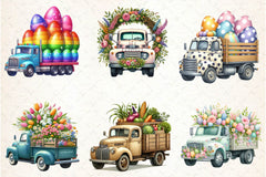 Easter Truck Clipart Bundle - CraftNest - Digital Crafting and Art