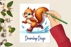 Baby Animals Skating Clipart Bundle - CraftNest - Digital Crafting and Art