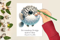Puffer Fish Clipart Bundle - CraftNest - Digital Crafting and Art
