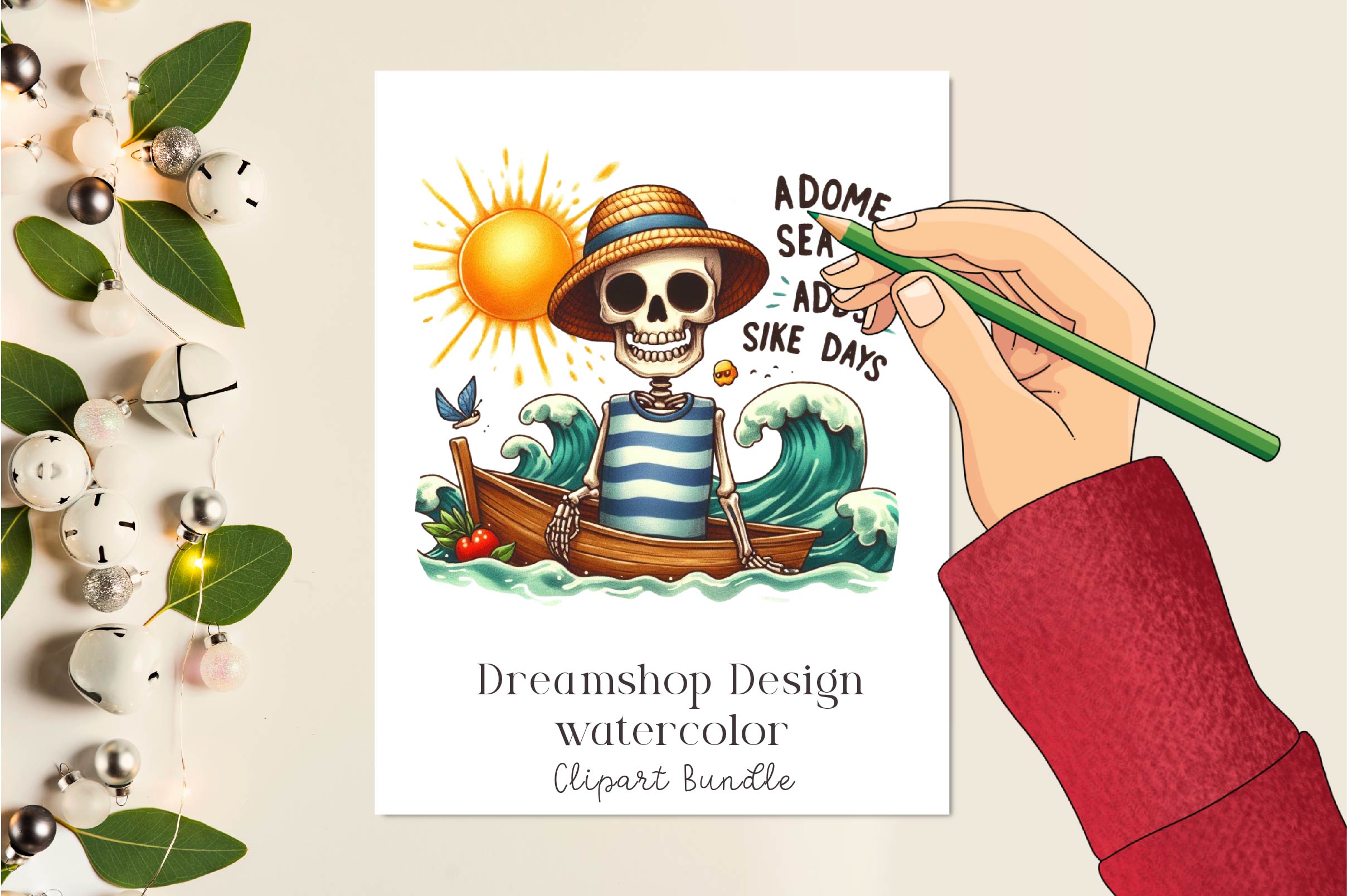 Funny Skeleton Sayings Summer Clipart Bundle - CraftNest - Digital Crafting and Art