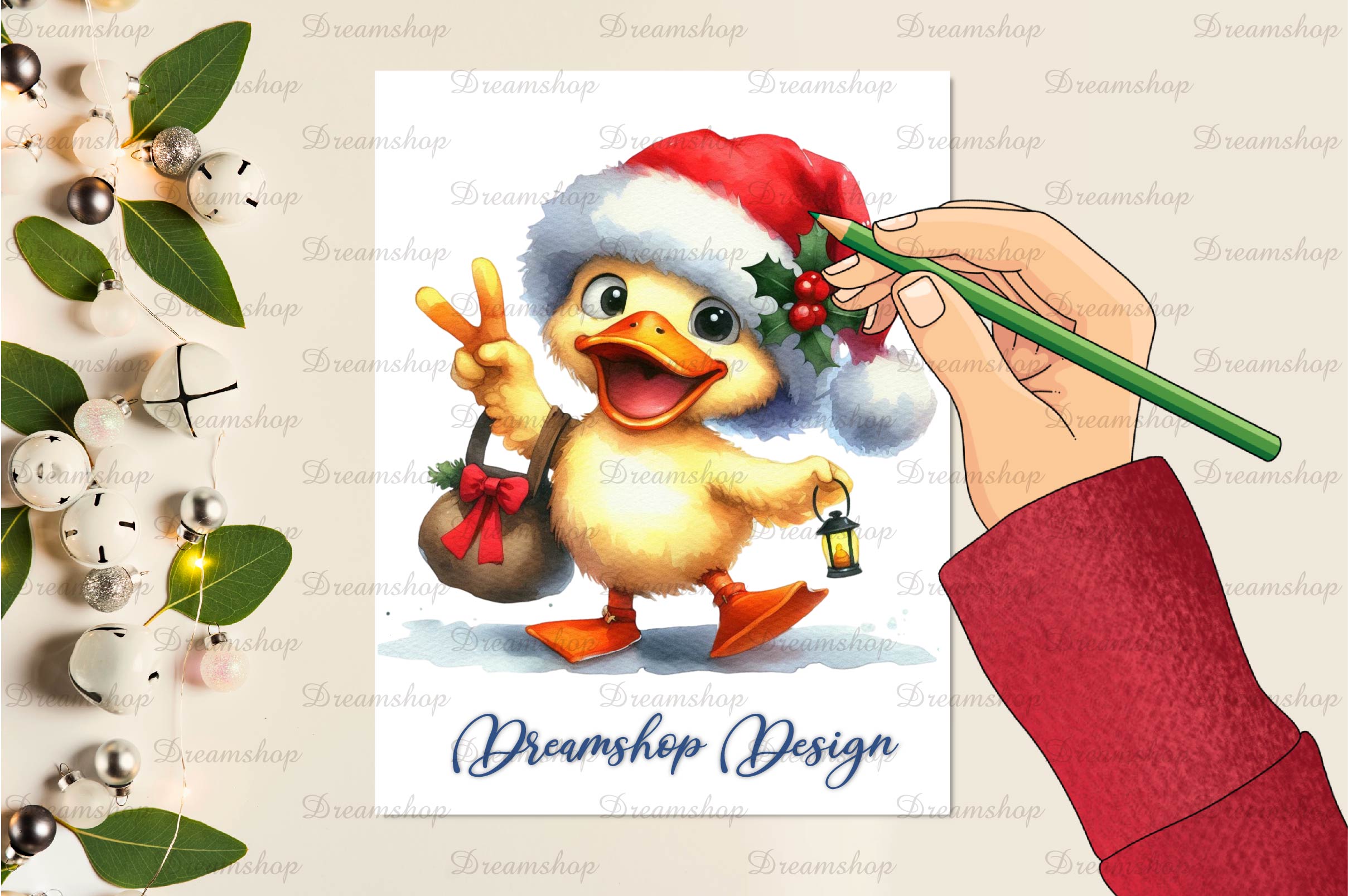 Funny Christmas Duck Clipart Bundle 1 - CraftNest - Digital Crafting and Art