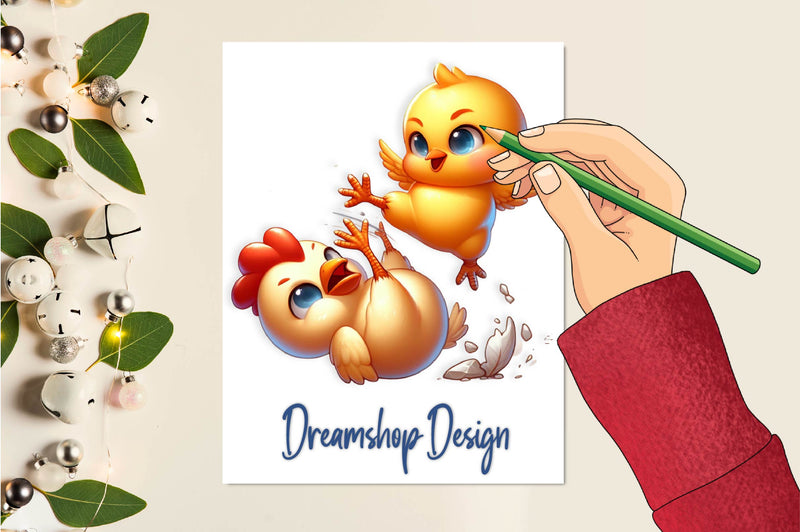 Funny Chicken Crazy Chicken Clipart Bundle 1 - CraftNest - Digital Crafting and Art