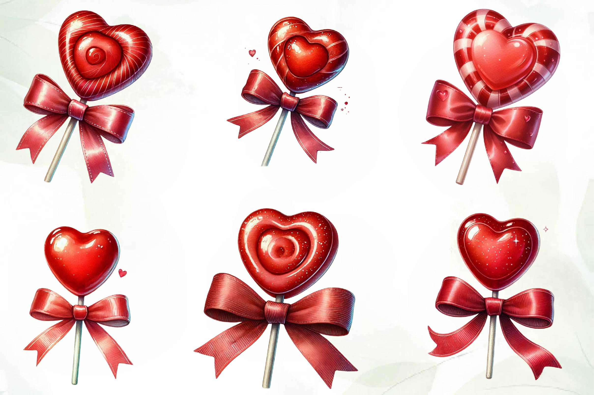 Valentine's Lollipop Clipart Bundle - CraftNest - Digital Crafting and Art