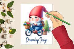 Garden Gnomes Clipart Bundle - CraftNest - Digital Crafting and Art