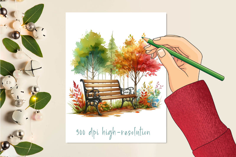 Autumn Scene Clipart Bundle - CraftNest - Digital Crafting and Art