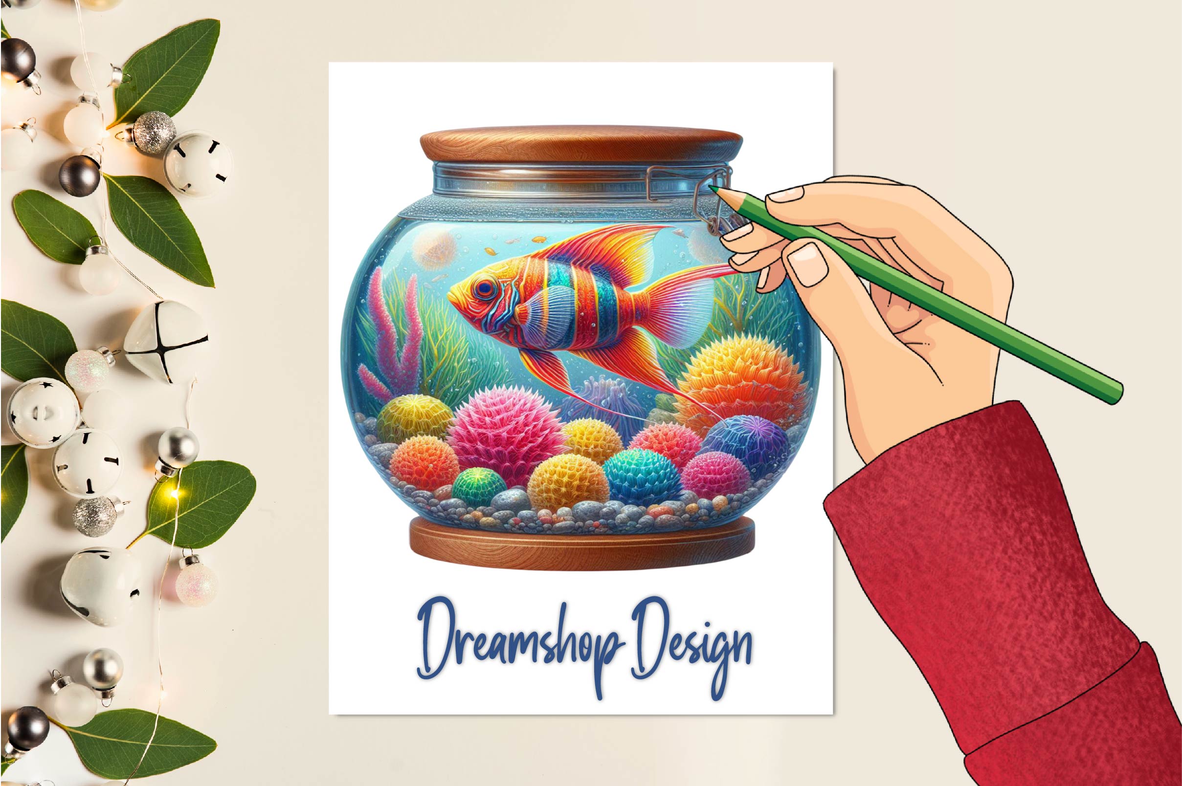 Sea Animals In Aquarium Clipart Bundle - CraftNest - Digital Crafting and Art