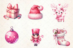 Cute Girly Christmas Clipart Bundle - CraftNest - Digital Crafting and Art