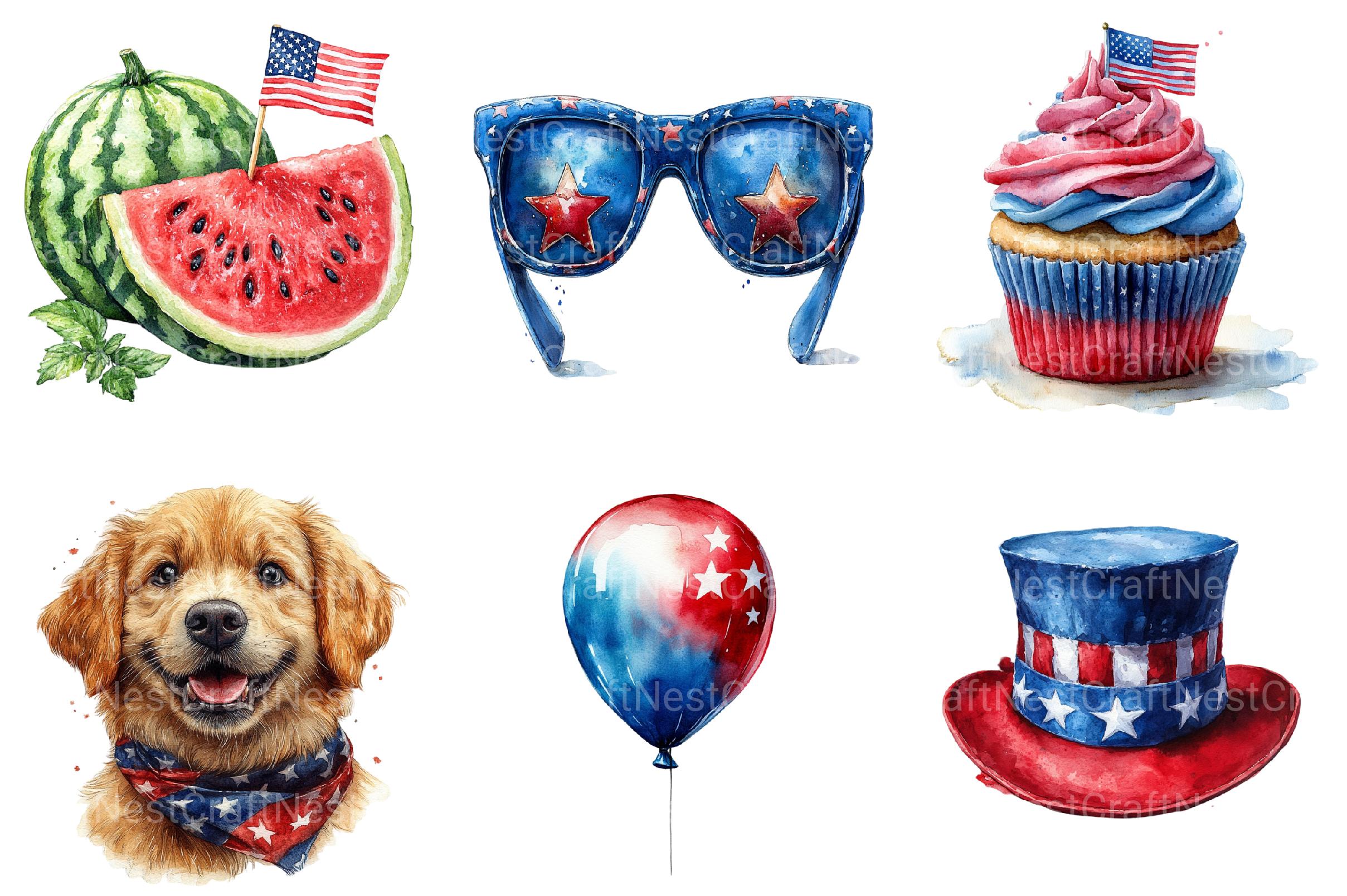 4th of July Clipart Bundle - CraftNest - Digital Crafting and Art