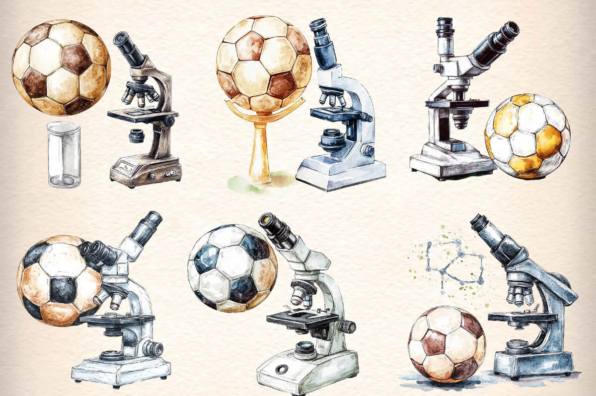 Microscope Ball Design Microscope Ball Clipart Bundle