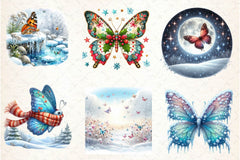Winter & Butterfly Clipart Bundle - CraftNest - Digital Crafting and Art