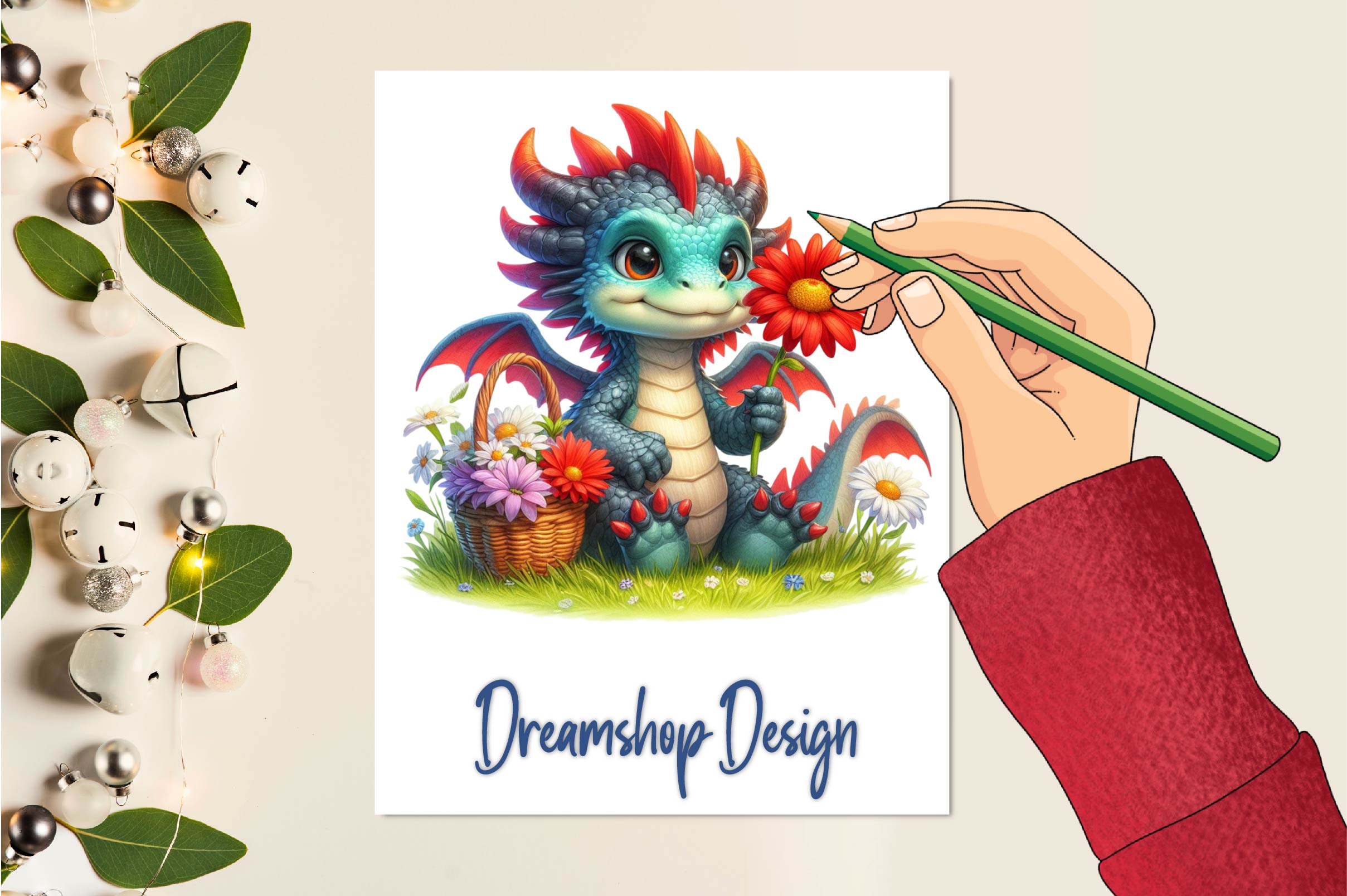 Cute Baby Dragon Clipart Bundle - CraftNest - Digital Crafting and Art