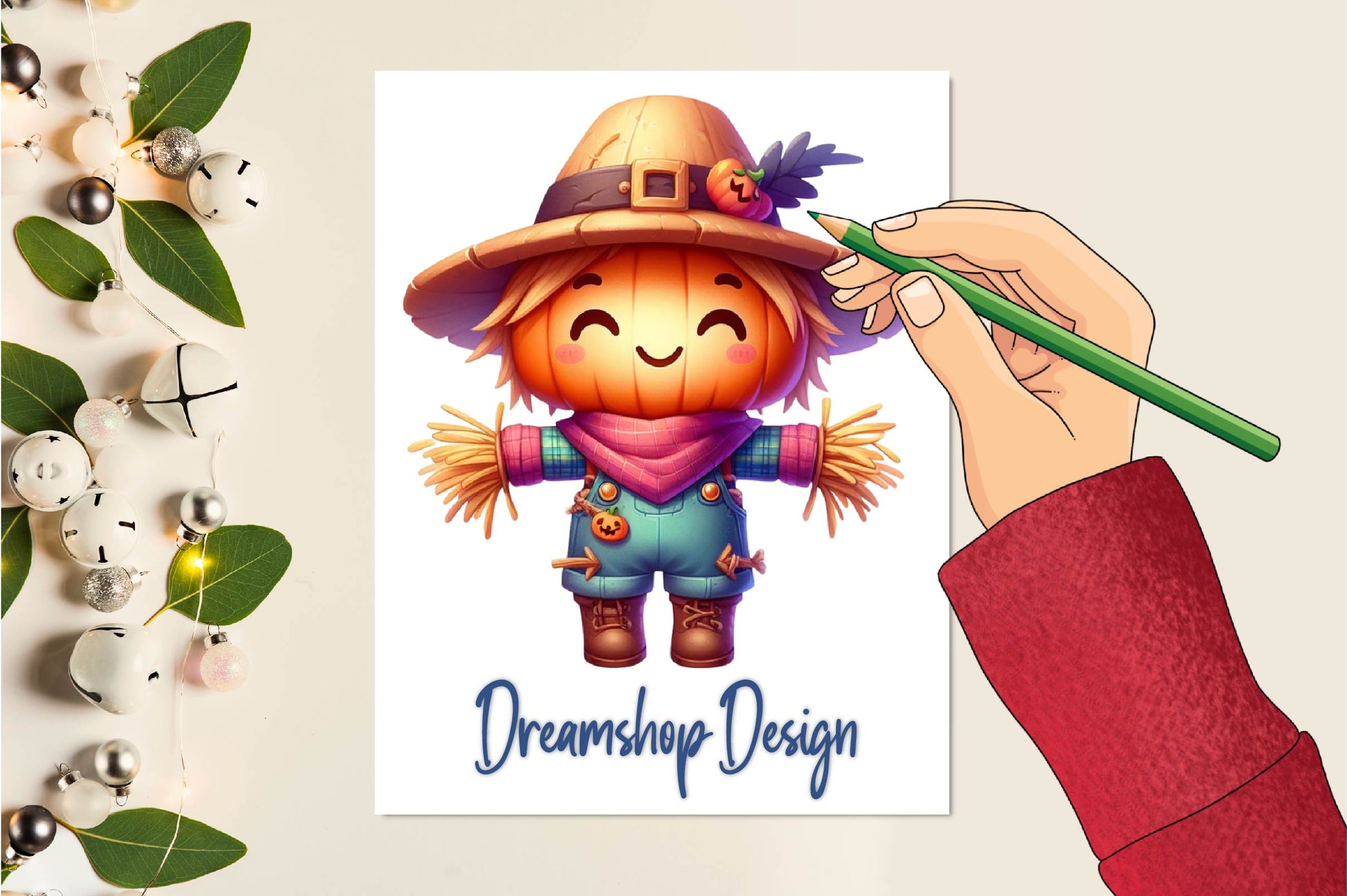 Cute Farm Scarecrow Clipart Bundle - CraftNest - Digital Crafting and Art