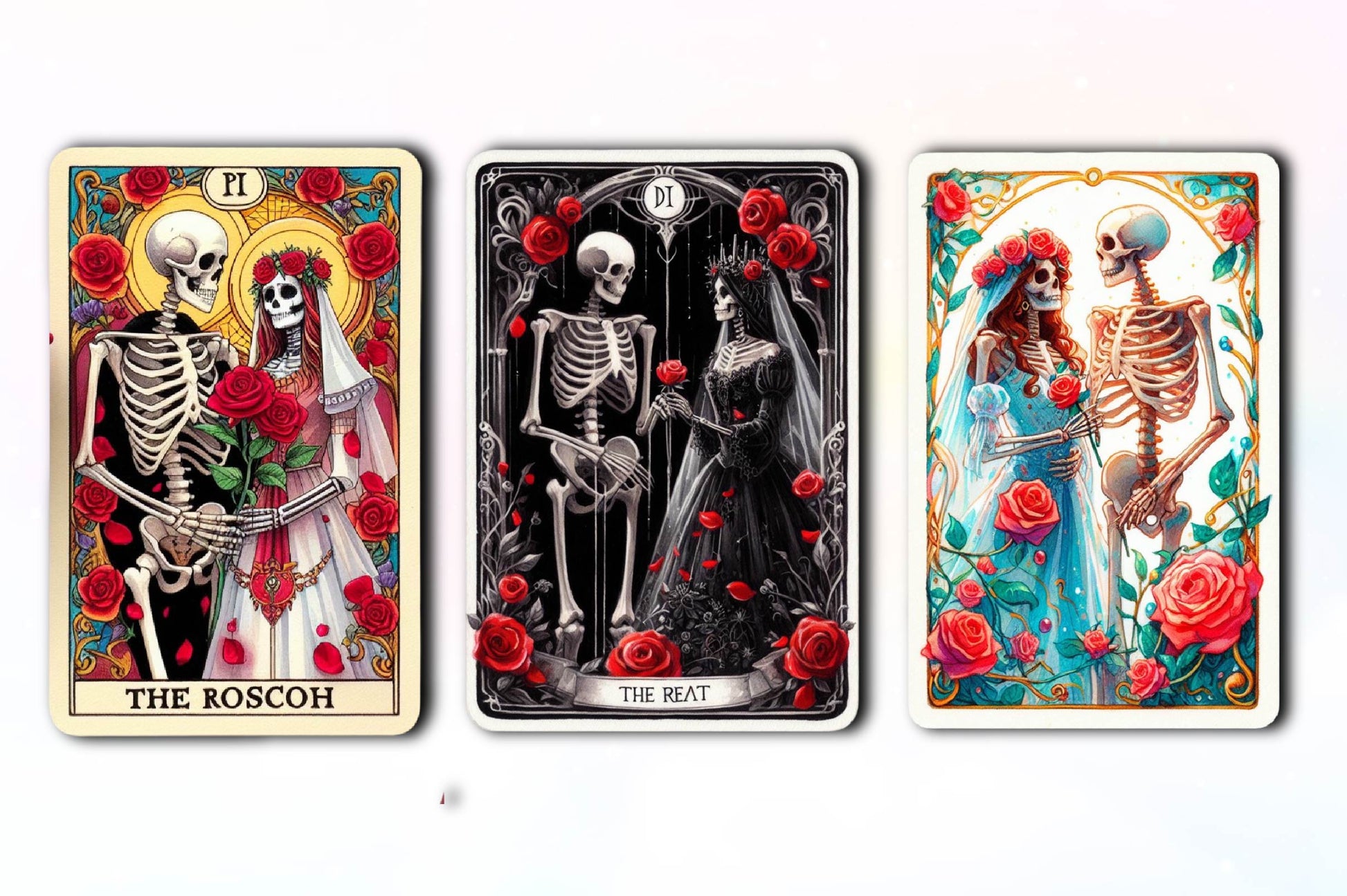 Gothic Wedding Tarot Card Clipart Bundle - CraftNest - Digital Crafting and Art