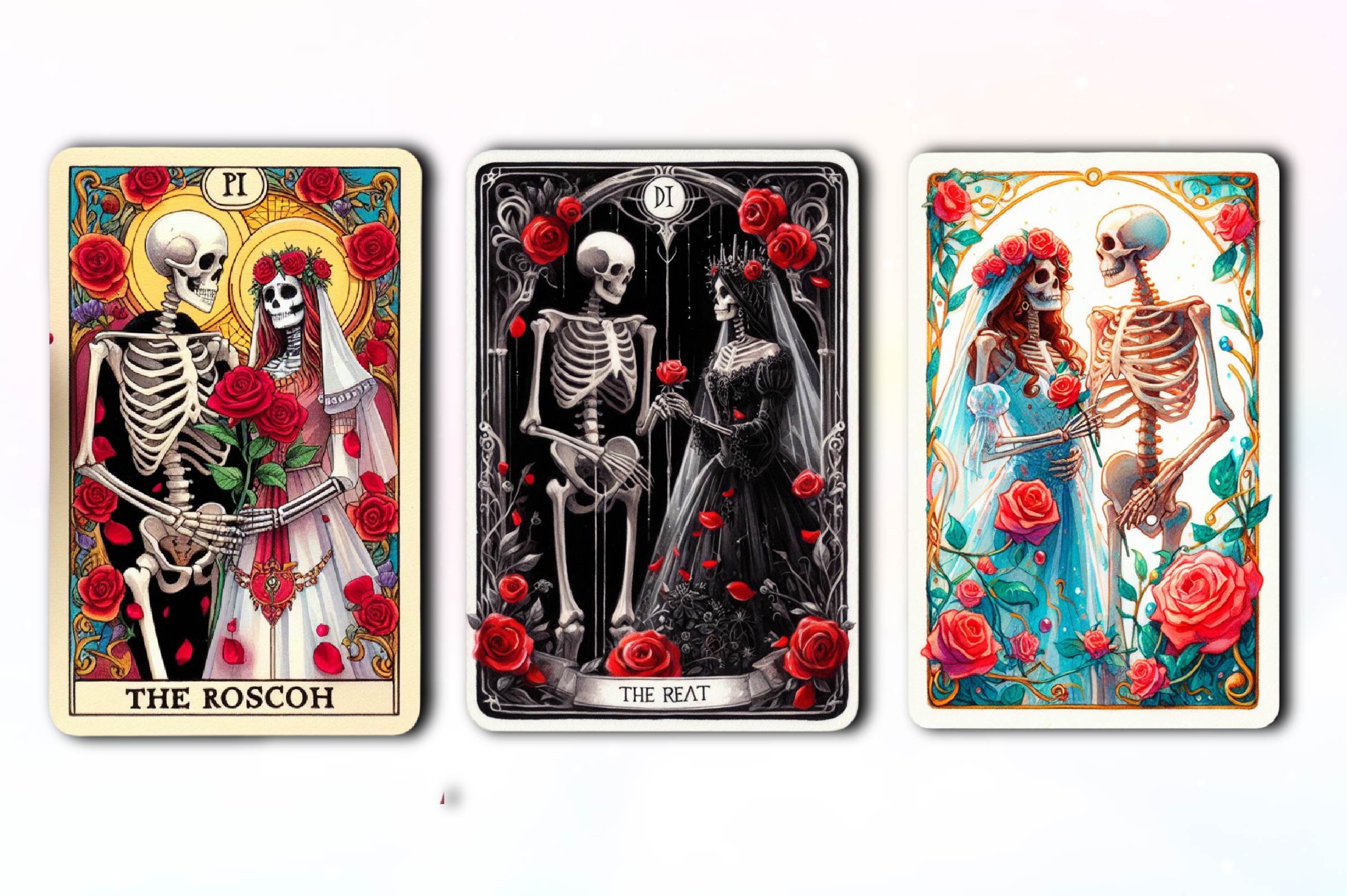 Gothic Wedding Tarot Card Clipart Bundle - CraftNest - Digital Crafting and Art