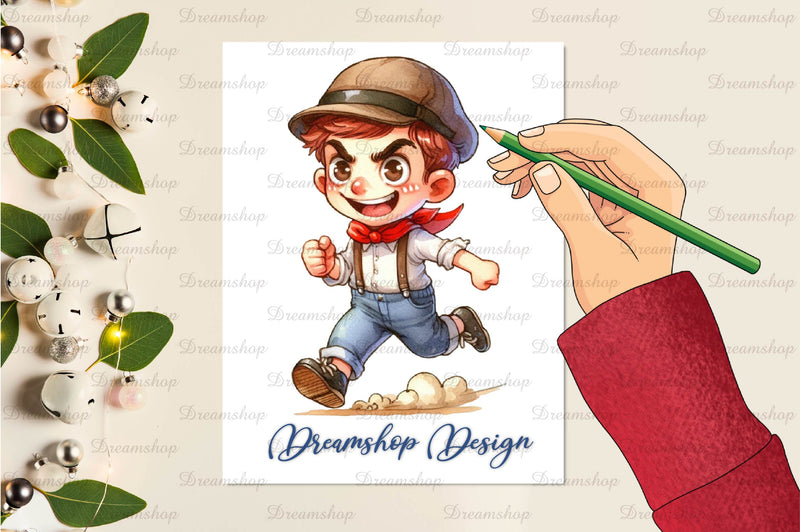 Vintage Kids Clipart Bundle - CraftNest - Digital Crafting and Art