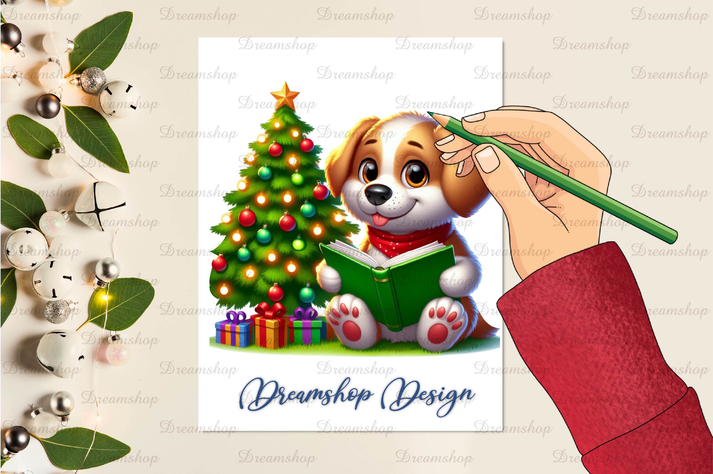 Christmas Dog Clipart Bundle 1 - CraftNest - Digital Crafting and Art