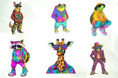 Funky Dressed Up Animals Clipart Bundle - CraftNest - Digital Crafting and Art
