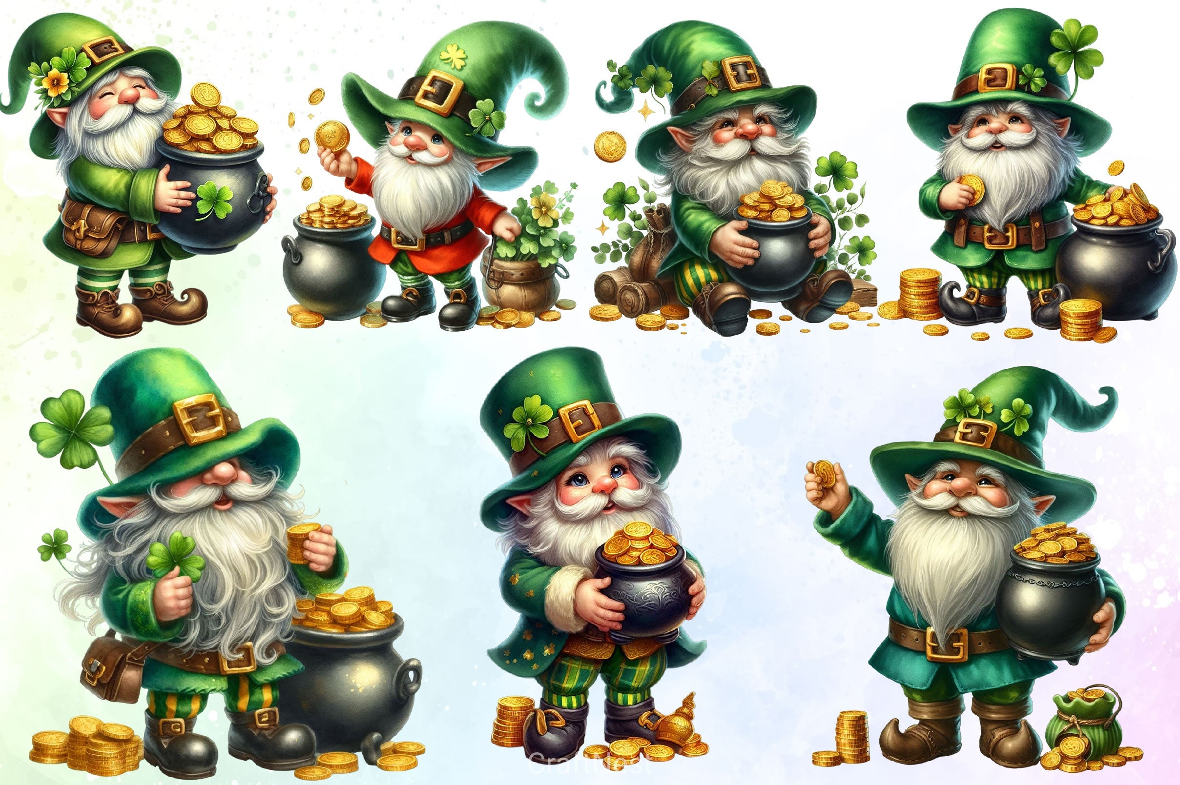 St Patricks Day Clipart Bundle - CraftNest - Digital Crafting and Art