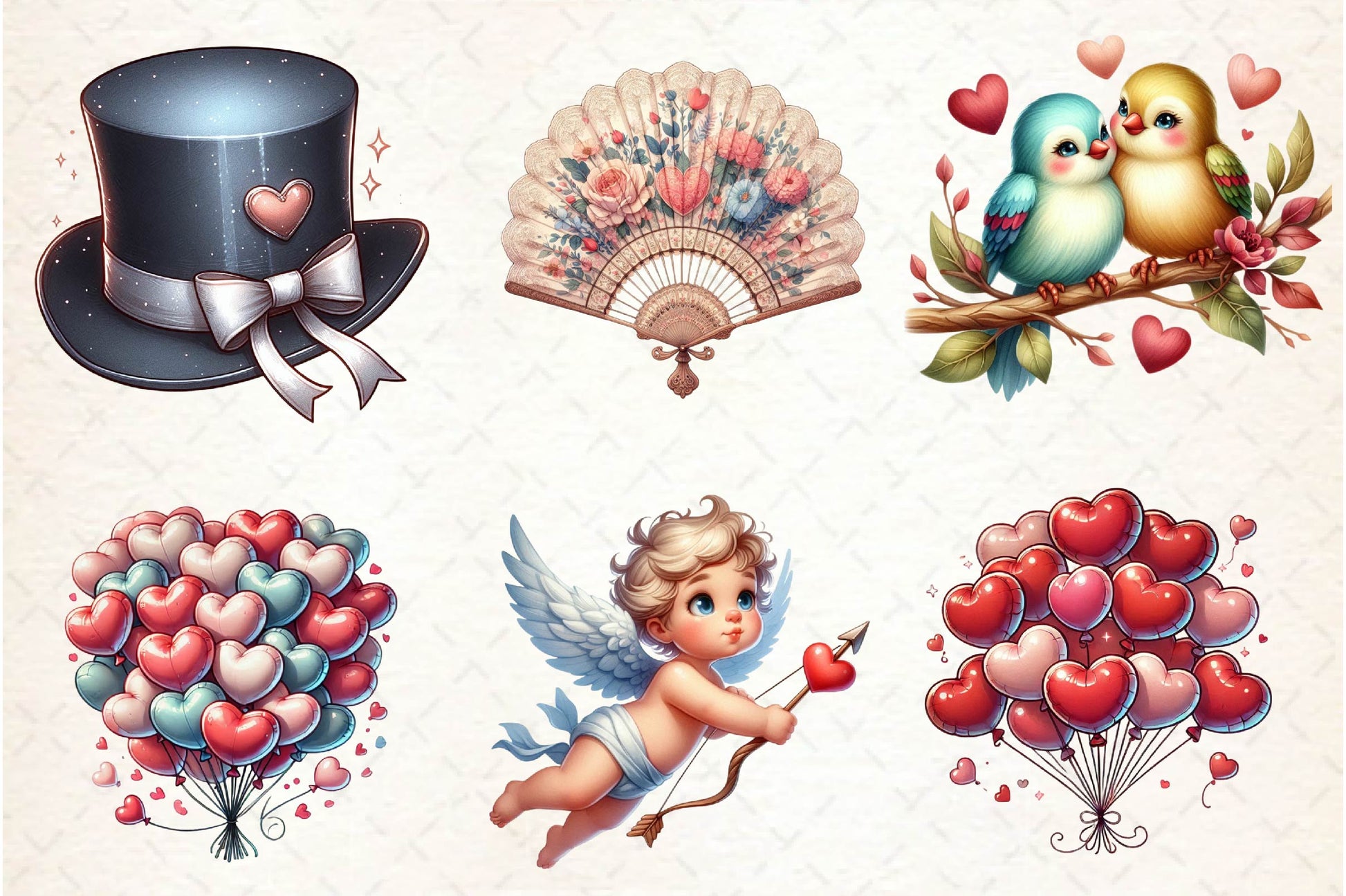 Vintage Valentine Clipart Bundle - CraftNest - Digital Crafting and Art