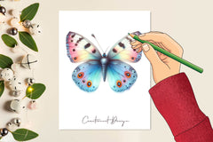 Painted Butterflies Clipart Bundle - CraftNest - Digital Crafting and Art