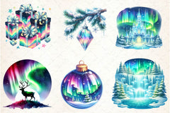 Polar Lights Winter Clipart Bundle - CraftNest - Digital Crafting and Art