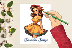 Fall Girl Autumn Woman Clip Art Clipart Bundle - CraftNest - Digital Crafting and Art