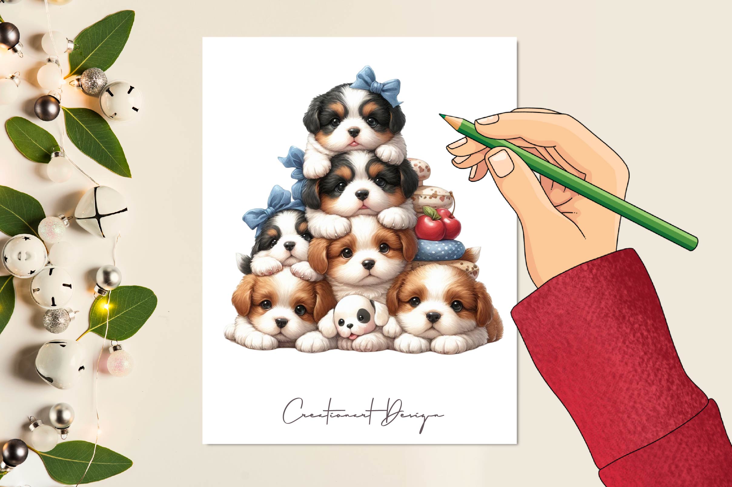 Stack Of Dogs Clipart Bundle - CraftNest - Digital Crafting and Art