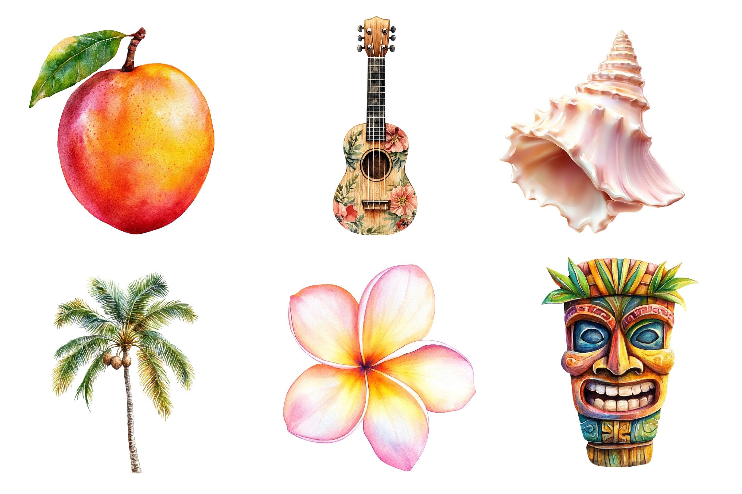 Hawaii Clipart Bundle - CraftNest - Digital Crafting and Art